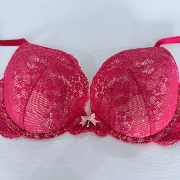 Victoria's Secret Dream Angels Pink and Cream Push-up Bra. Size 36C. - Picture 3 of 10